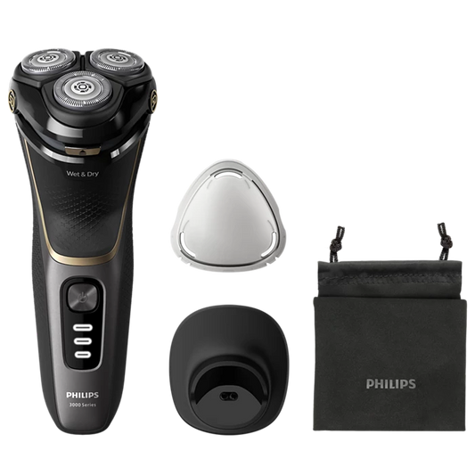 Philips Shaver 3000 Series S3342/13 Wet & Dry Electric Shaver with PowerCut blades.