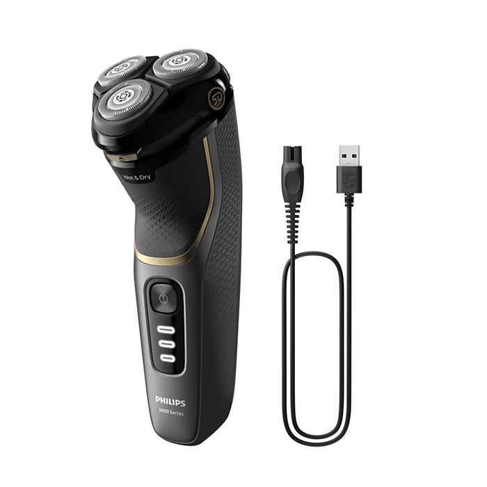 Philips Shaver 3000 Series S3342/13 Wet & Dry Electric Shaver with PowerCut blades.