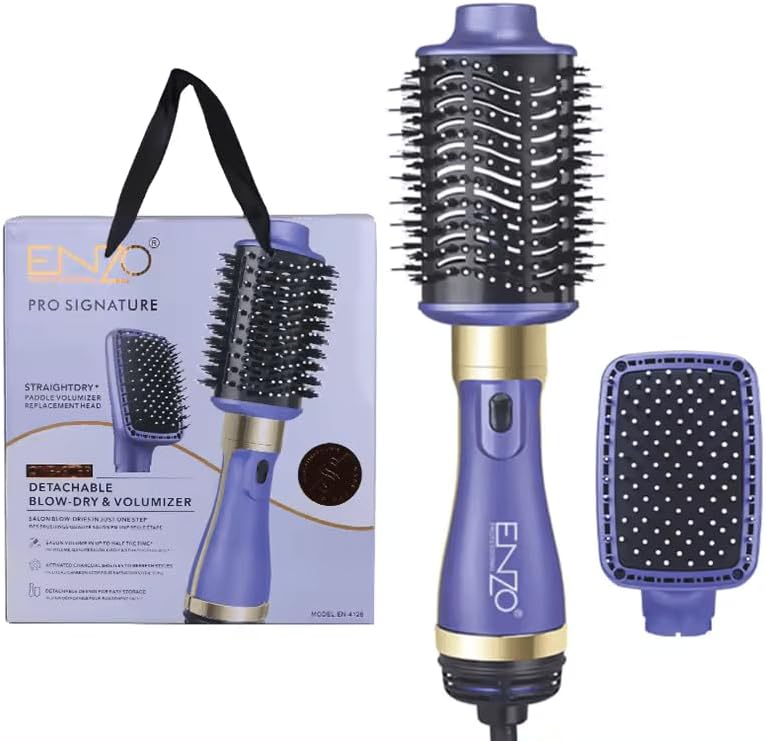 ENZO EN-4128 2-in-1 Hair Dryer & Styler – Ionic rotating hot air brush