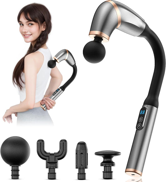 Massage Gun with Extension Handle for muscle pain relief