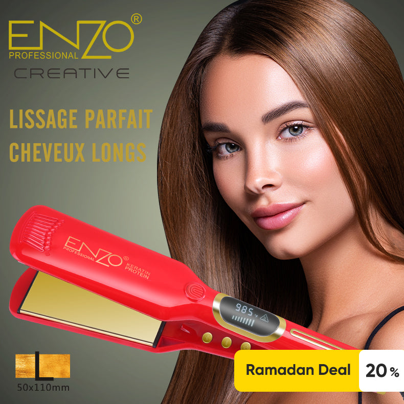 ENZO EN-3107 Professional Fast Flat Iron High-Quality Salon Hair Straightener