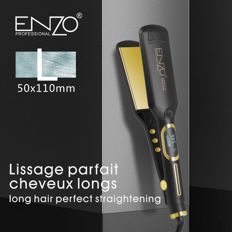 ENZO EN-3107 Professional Fast Flat Iron Hair Straightener for Salon-Quality Results