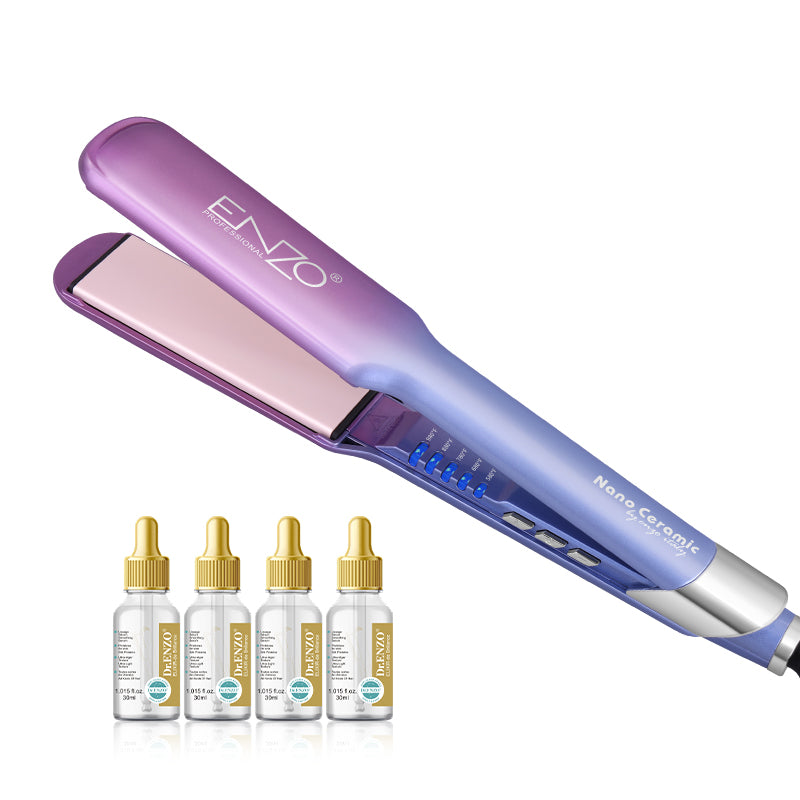 ENZO EN-3116 Multi-function Hair Straightener with 4 Oil Serums