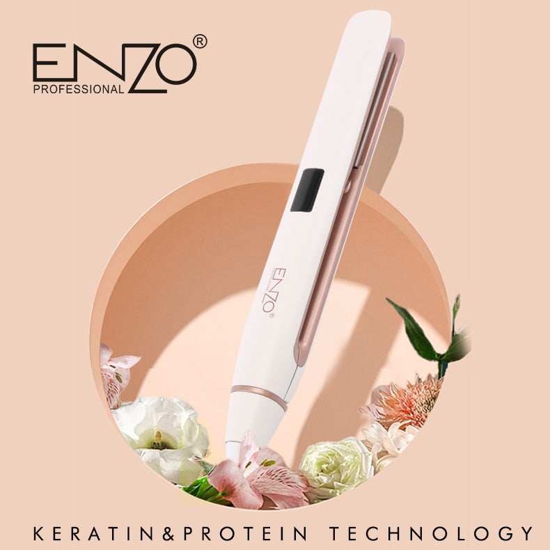 Enzo EN-3125 Professional Ceramic Hair Straightener – 950°F Flat Iron for Keratin Treatments