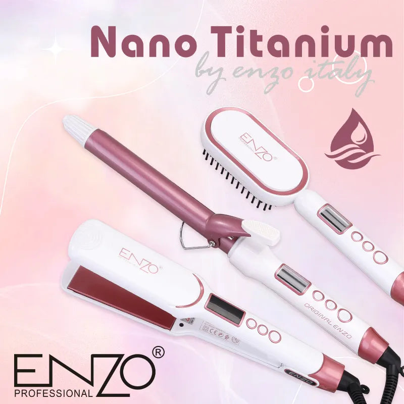 ENZO EN-3132 3-in-1 Ceramic Ionic Flat Iron