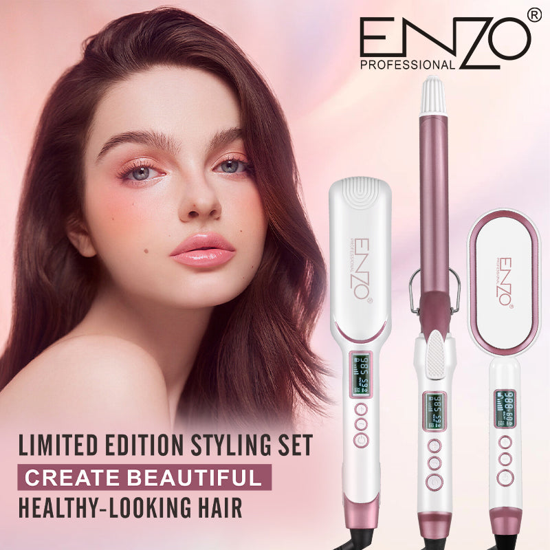 ENZO EN-3132 3-in-1 Ceramic Ionic Flat Iron