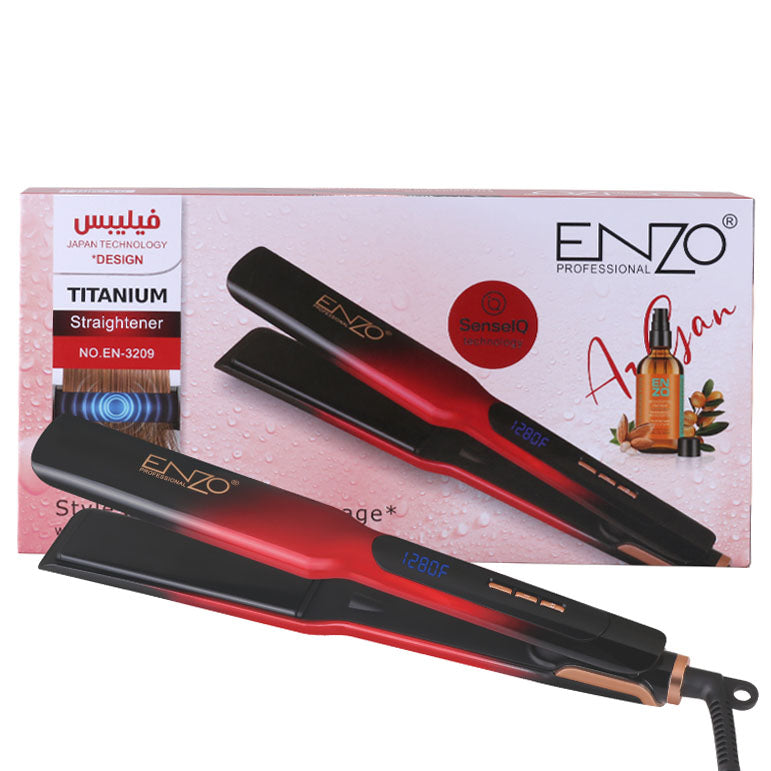 ENZO EN-3209 Professional Hair Straightener with Keratin Care Technology