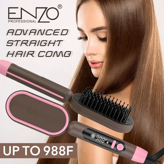 ENZO EN-4102 Professional Straight Hair Comb – Ceramic plates for sleek, frizz-free styling