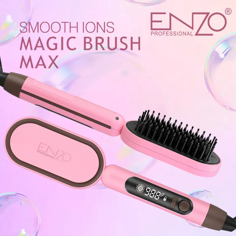 ENZO EN-4102 Professional Straight Hair Comb – Ceramic plates for sleek, frizz-free styling