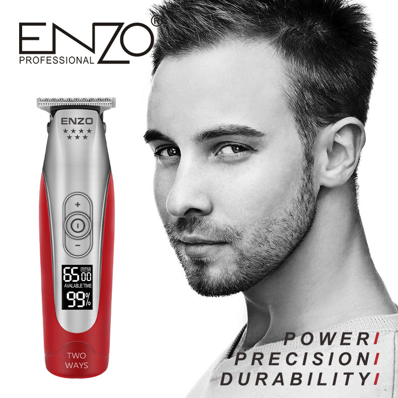 ENZO EN-5017 2024 High-Quality Cordless Hair Clipper – Lithium Rechargeable Hair Trimmer for Men