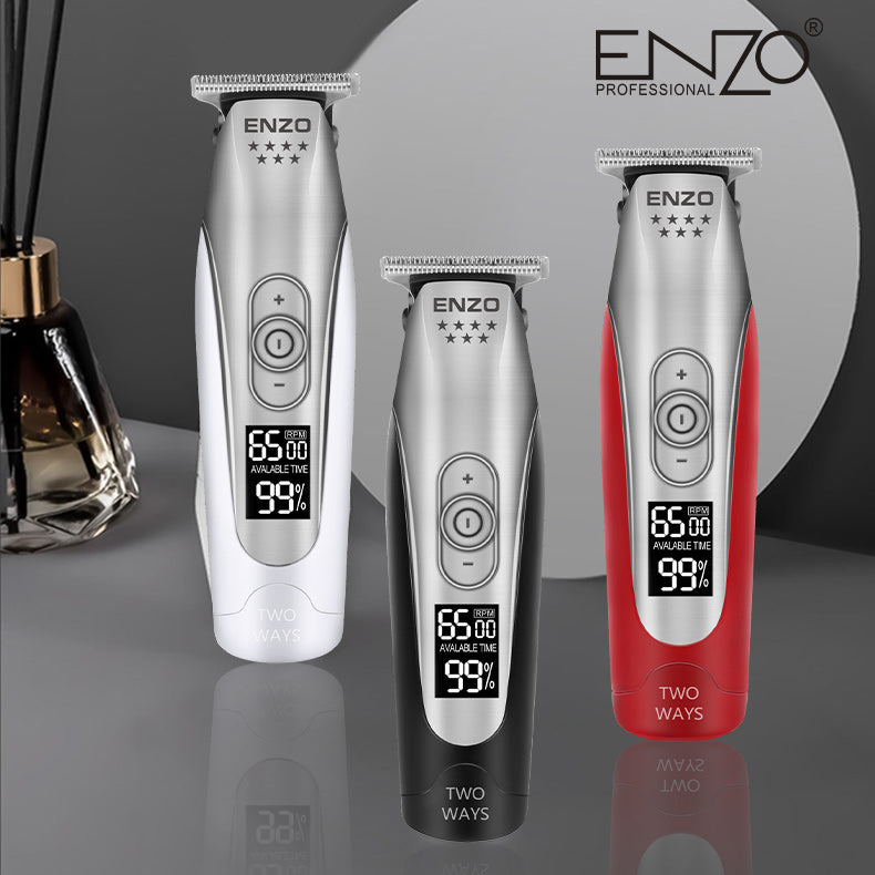 ENZO EN-5017 2024 High-Quality Cordless Hair Clipper – Lithium Rechargeable Hair Trimmer for Men