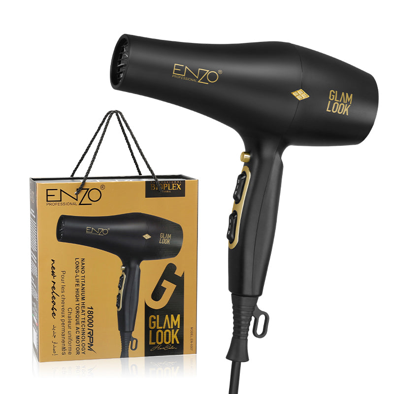 ENZO EN-6007 2000W Professional Blow Dryer with Ionic Technology