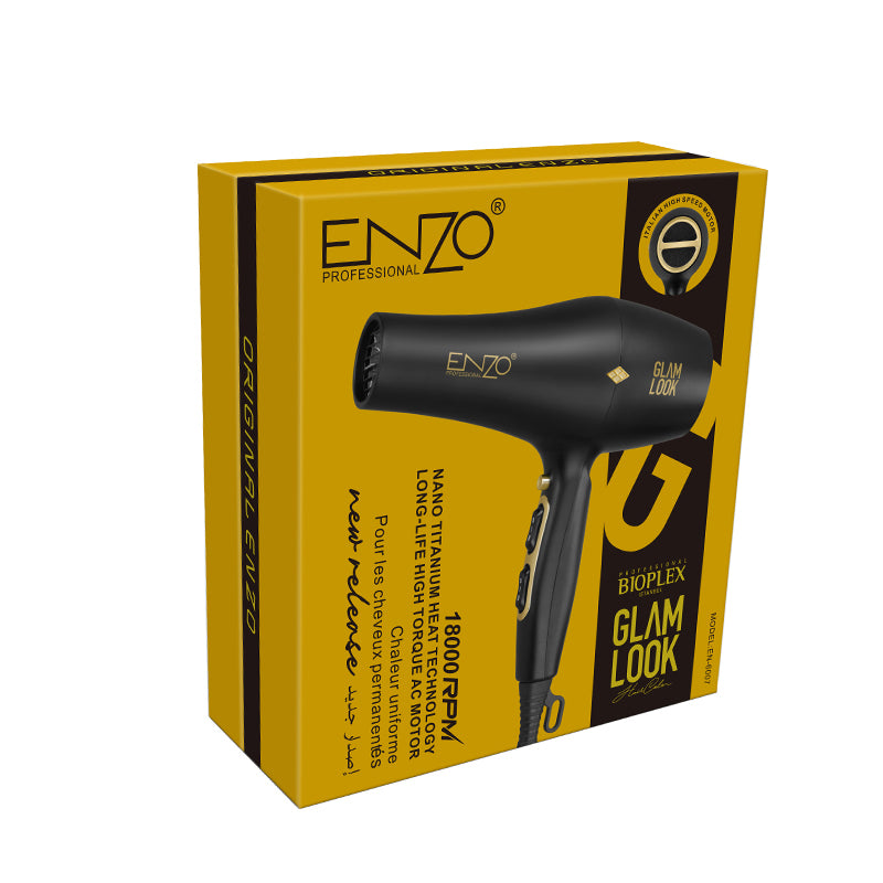 ENZO EN-6007 2000W Professional Blow Dryer with Ionic Technology