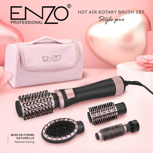 ENZO EN-756 4-in-1 Hair Styler – Straightener, Curler, Dryer, and Volumizer.