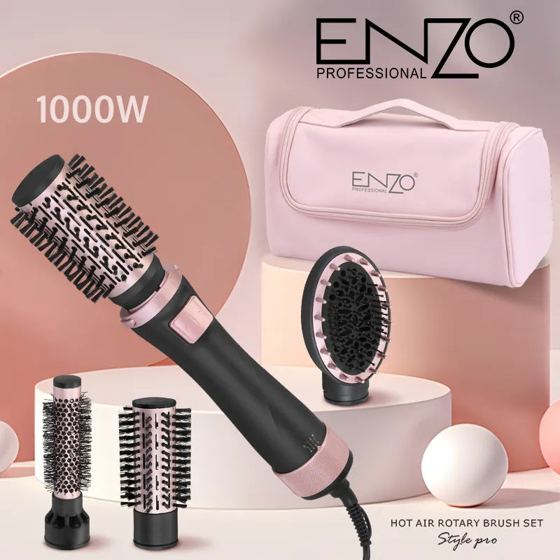 ENZO EN-756 4-in-1 Hair Styler – Straightener, Curler, Dryer, and Volumizer.