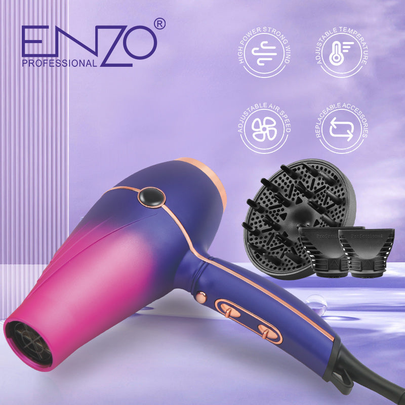 Enzo EN-8001 High-Performance Salon-Grade Hair Dryer with 7500W Power