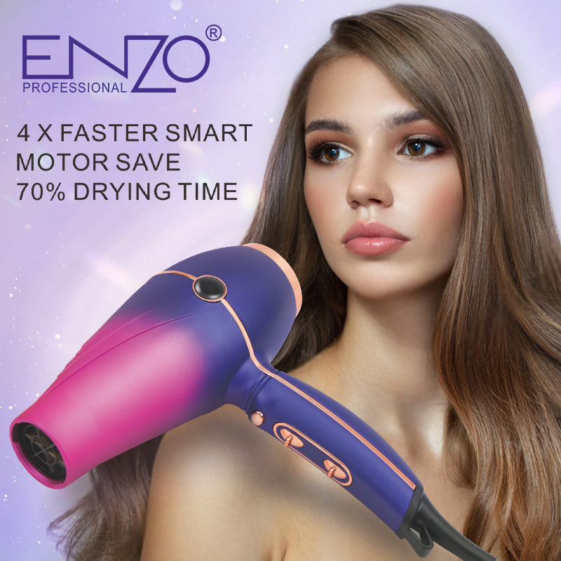 Enzo EN-8001 High-Performance Salon-Grade Hair Dryer with 7500W Power