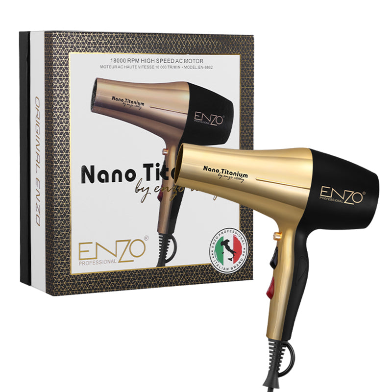 ENZO EN-8862 Nano Titanium Hair Dryer – sleek and professional design.