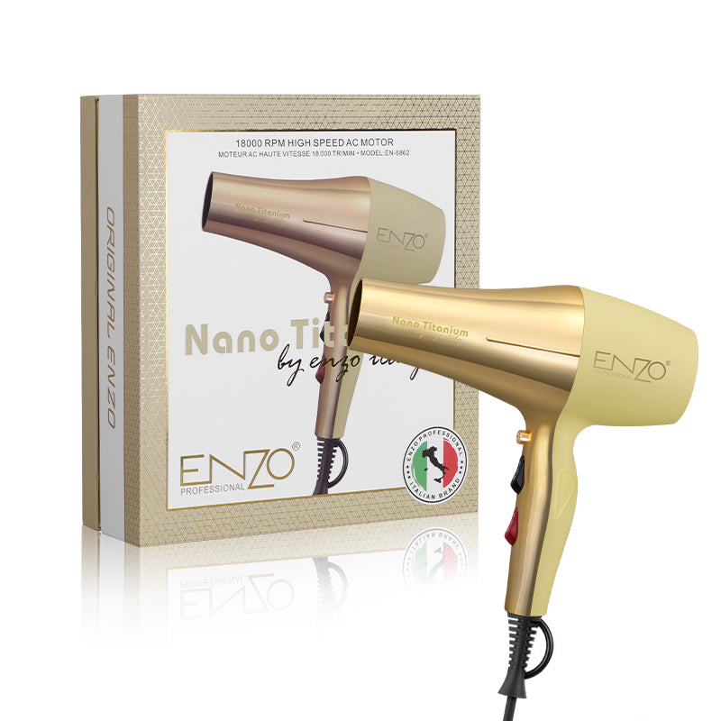 ENZO EN-8862 Nano Titanium Hair Dryer – sleek and professional design.