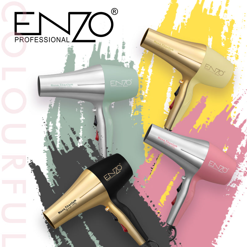 ENZO EN-8862 Nano Titanium Hair Dryer – sleek and professional design.