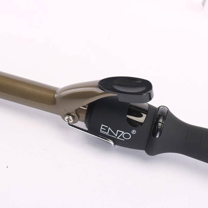 ENZO EN-9104 Automatic Rotating Hair Curler with ceramic-coated barrel.