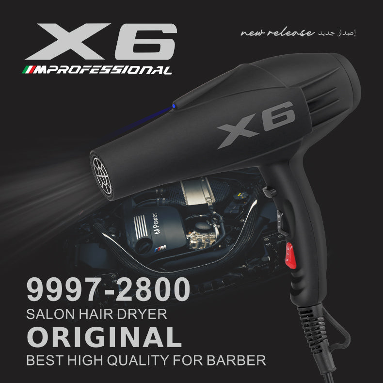 ENZO EN-X6 salon high-power hair blow dryer with 2500W motor.