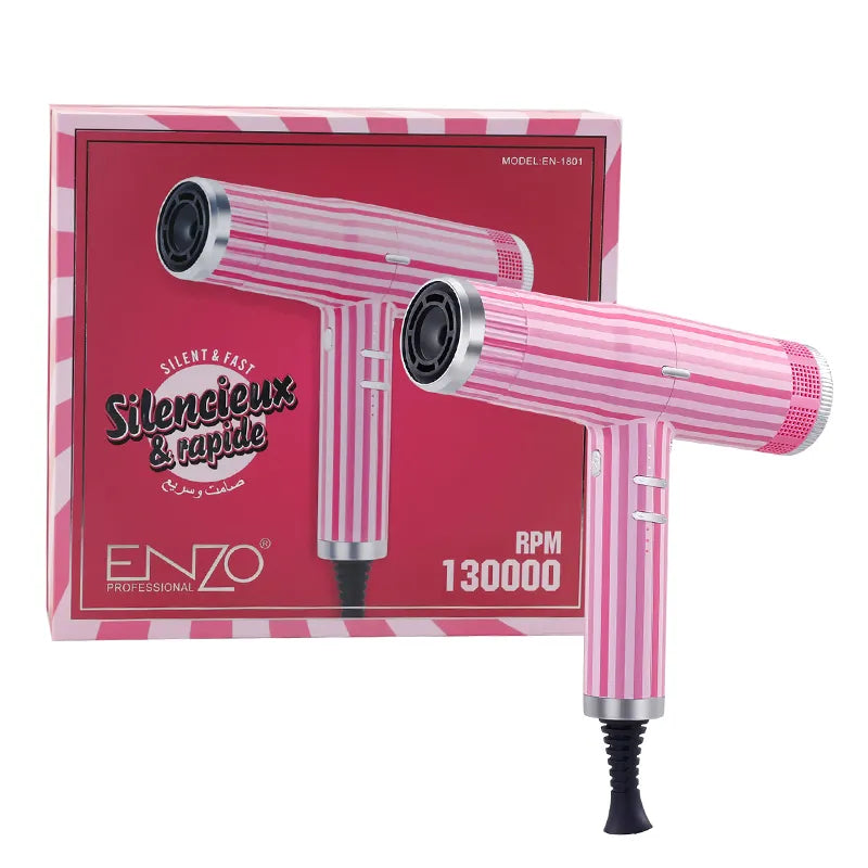 ENZO EN-1801 High-Speed Hair Dryer with 130,000 RPM AC Motor