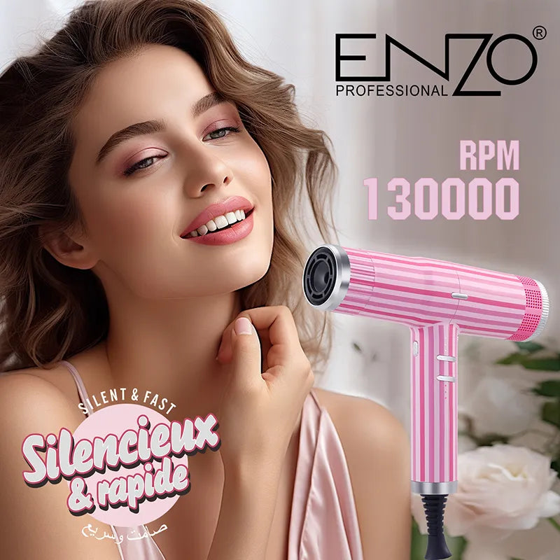 ENZO EN-1801 High-Speed Hair Dryer with 130,000 RPM AC Motor