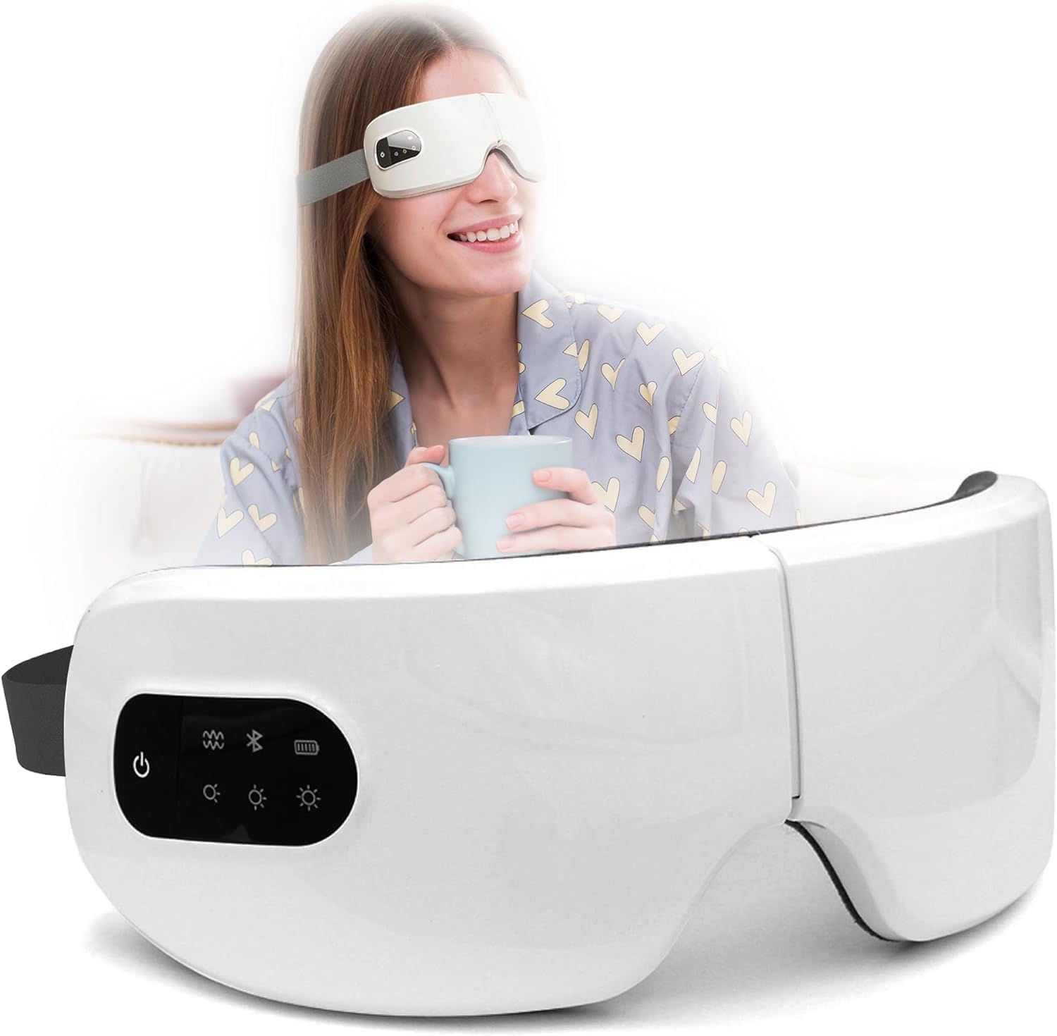 Crevizon Eye Massager with heat and vibration therapy