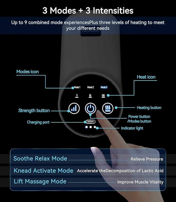 Leg Massager with Heat for Circulation and Pain Relief