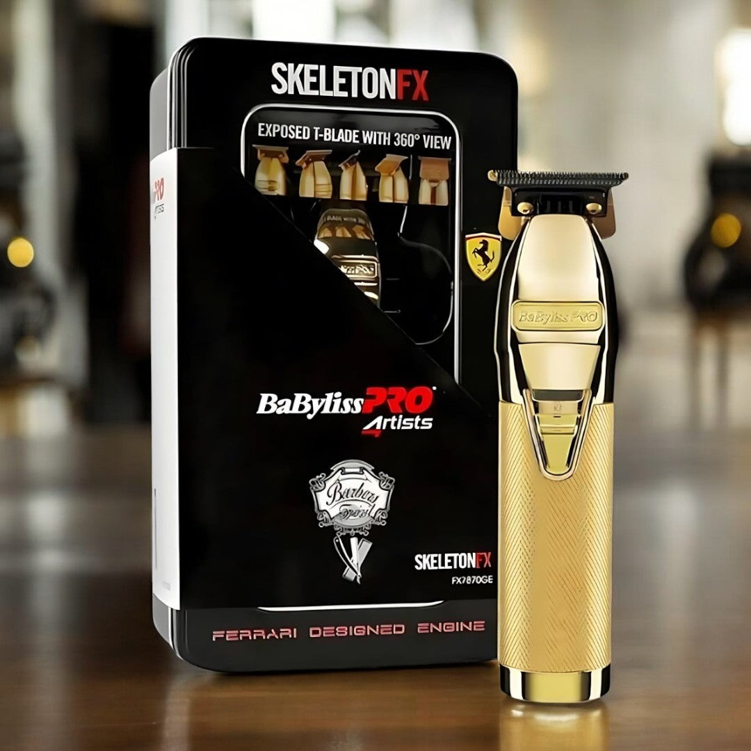 BaBylissPRO Skeleton FX Gold professional cordless trimmer"