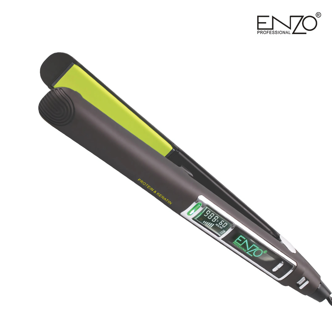 ENZO EN-3338 Mini Ceramic Hair Straightener – Compact and Portable Styling Tool