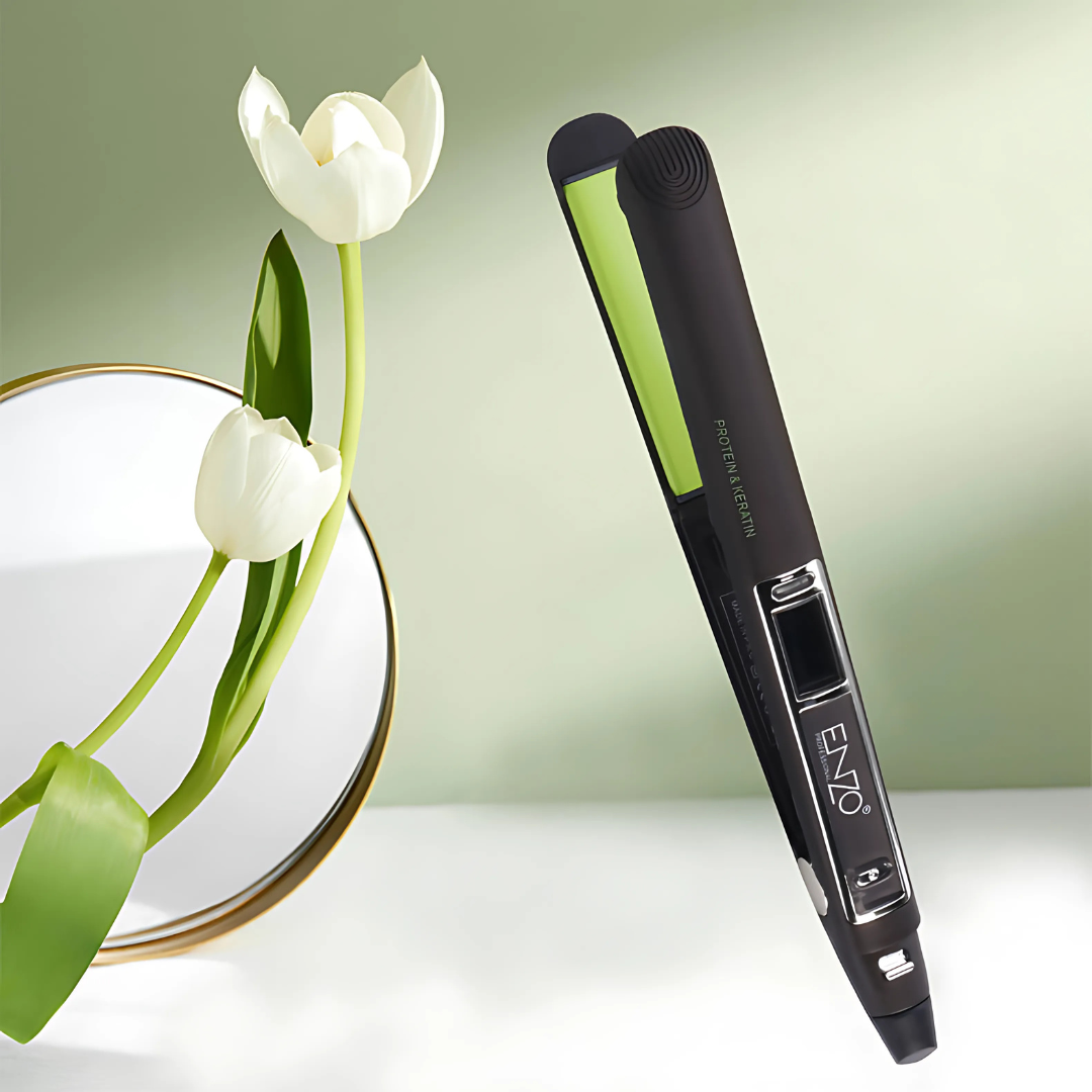 ENZO EN-3338 Mini Ceramic Hair Straightener – Compact and Portable Styling Tool