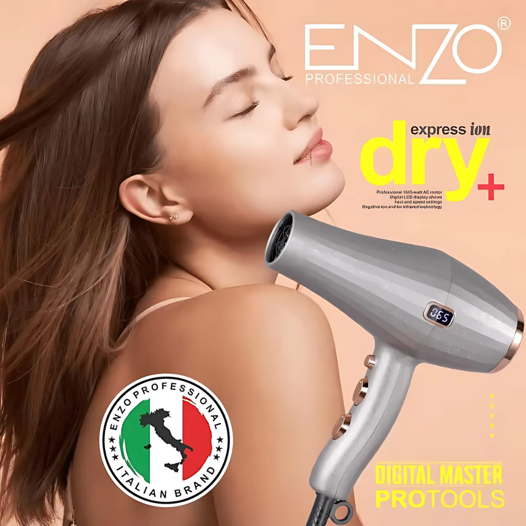 ENZO EN-6050 Professional Salon-Quality Hair Dryer with Negative Ion Technology