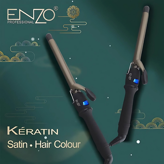 ENZO EN-9104 Automatic Rotating Hair Curler with ceramic-coated barrel.