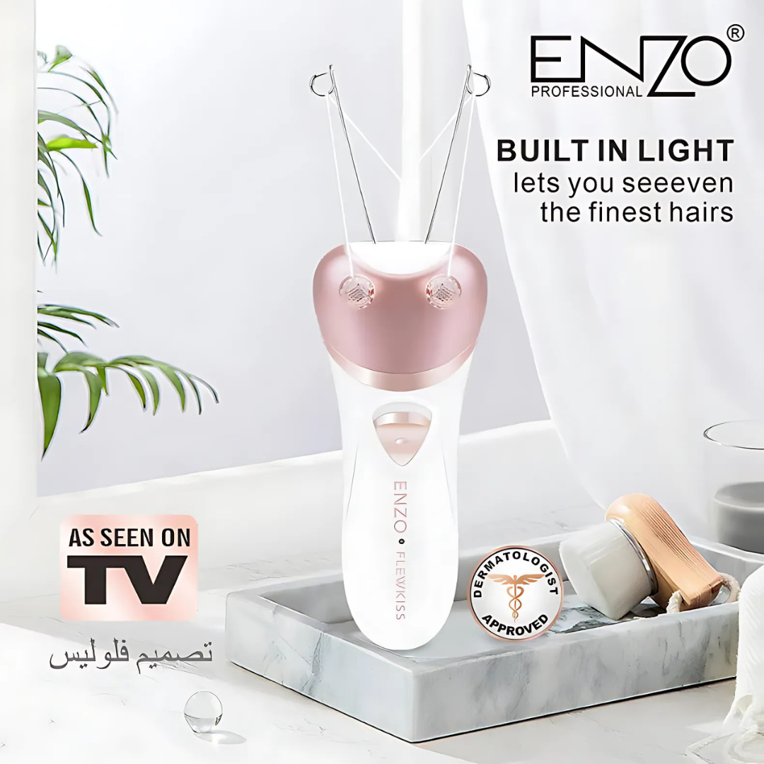 ENZO EN-9841 female cotton thread epilator and electric shaver for hair removal.