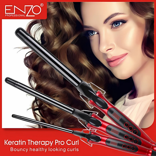 Enzo EN-2224 9mm Professional Curling Iron with Adjustable Temperature