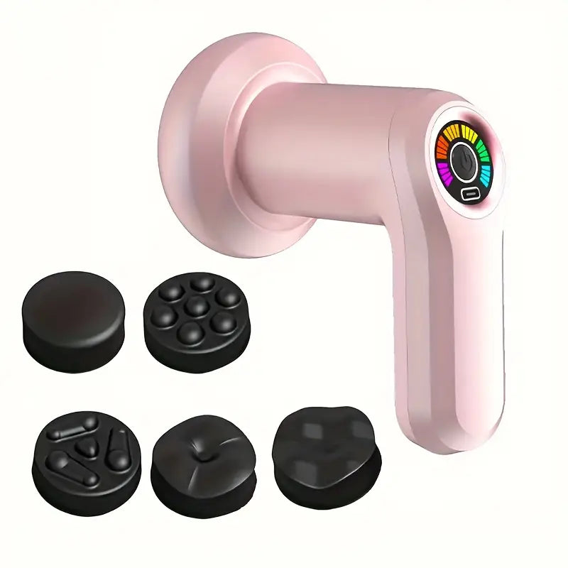 Electric Multi-Speed Adjustable Massager with 5 interchangeable heads