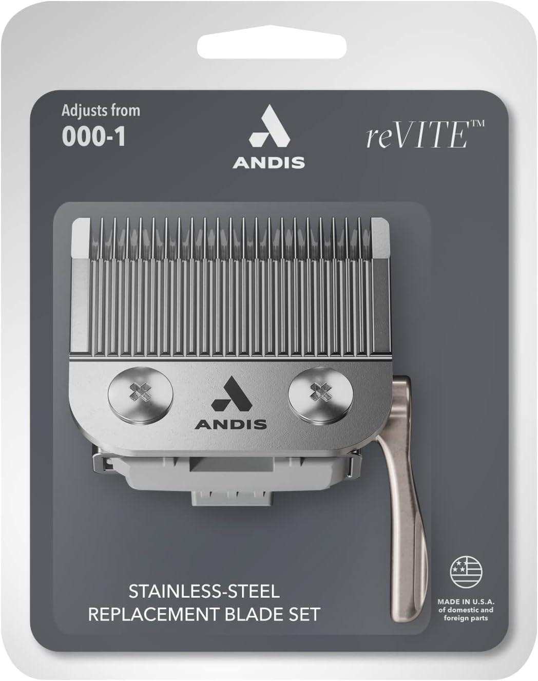 Andis 86010 reVITE Clipper Blade for Precision Cutting
