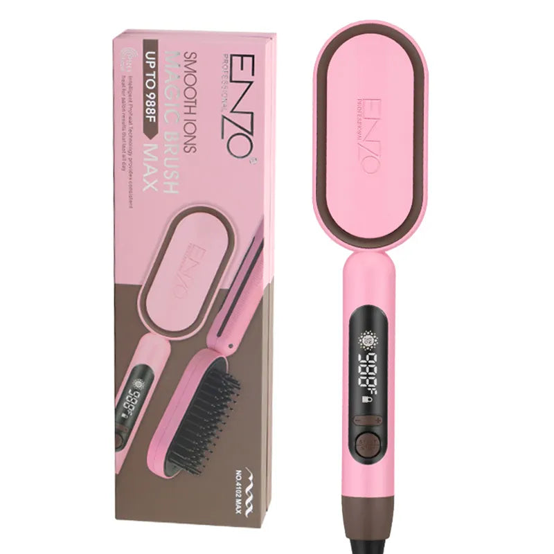 ENZO EN-4102 Professional Straight Hair Comb – Ceramic plates for sleek, frizz-free styling