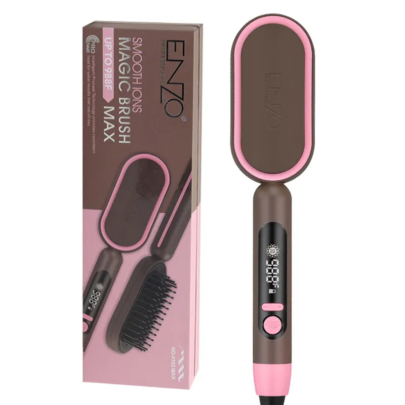 ENZO EN-4102 Professional Straight Hair Comb – Ceramic plates for sleek, frizz-free styling