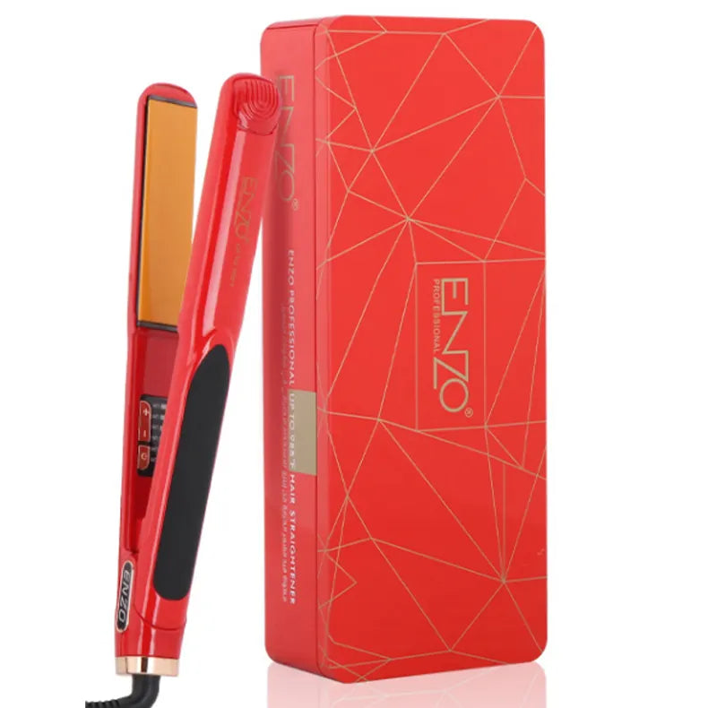 ENZO EN-5181 Professional Hair Straightener Flat Iron with ceramic plates for smooth styling