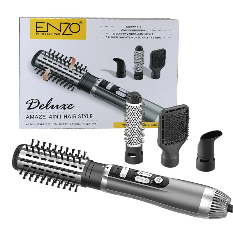 ENZO EN-749 Professional 4-in-1 Hair Dryer & Volumizing Brush