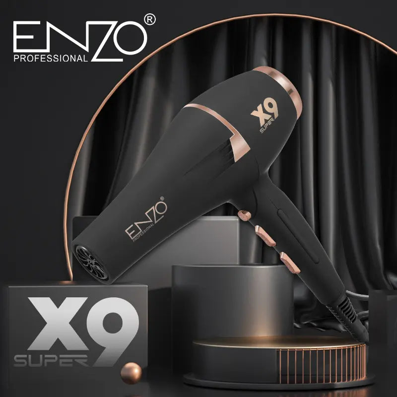 ENZO EN-8898 Professional Hair Dryer with High-Speed Motor and Cold Air Switch