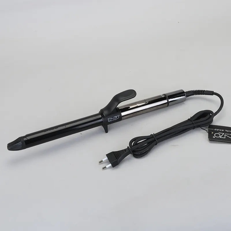 ENZO EN-9113 Rotating Ceramic Curling Iron with adjustable temperature settings.