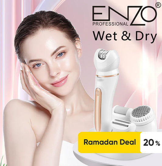 Enzo EN-3165 6-in-1 Hair Removal Care Device Multifunctional Beauty Tool for Smooth Skin