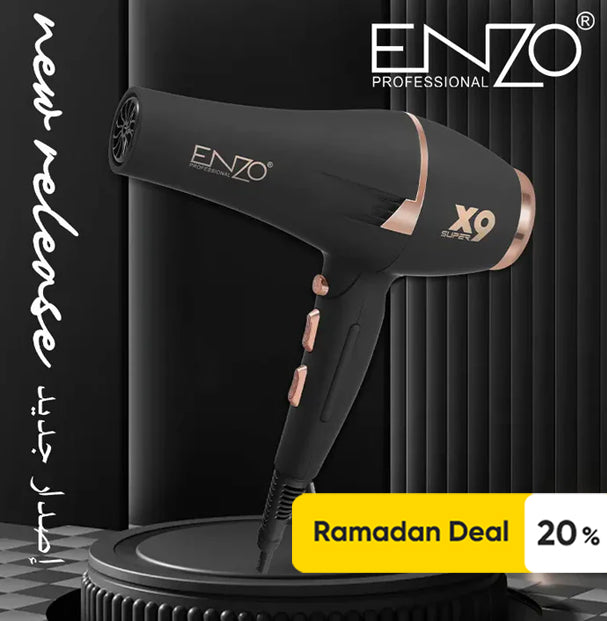 ENZO EN-8898 Cold Air Switch Salon Negative Ion Low Noise Portable Professional Blow High Speed Hair Dryer