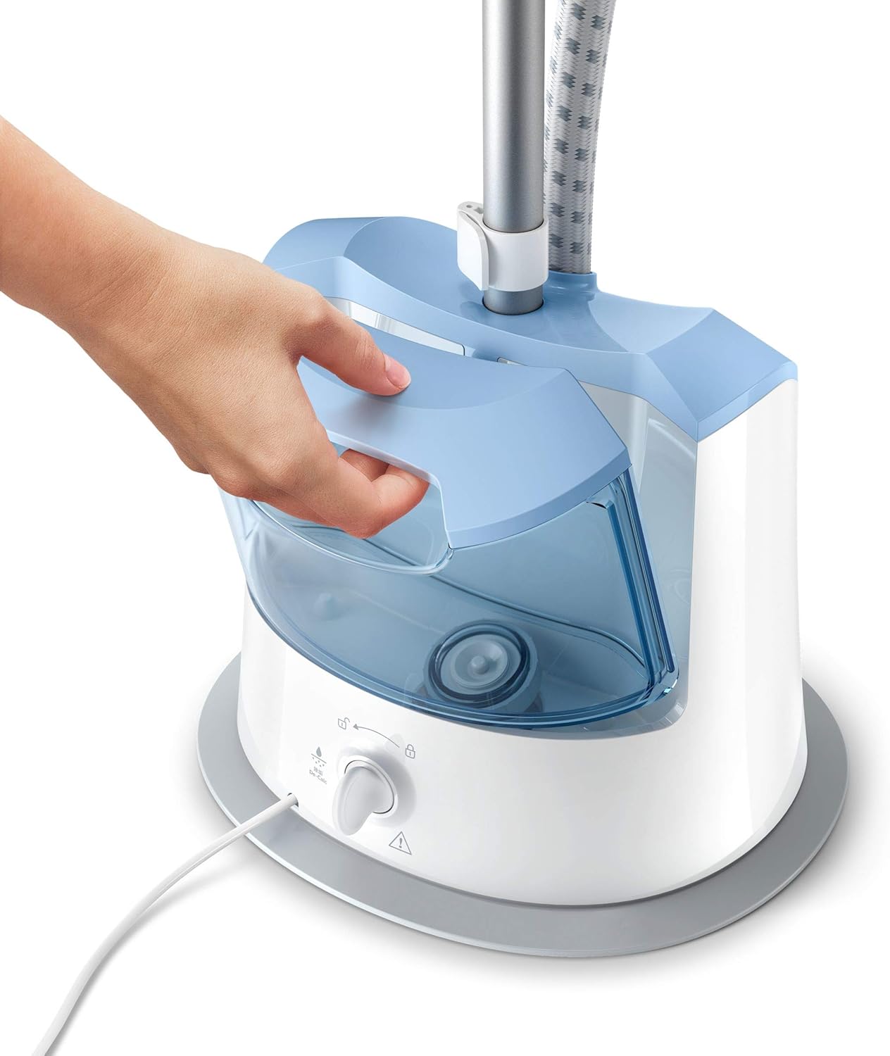 Philips Vertical Garment Steamer GC482/26 with powerful 1600W continuous steam.