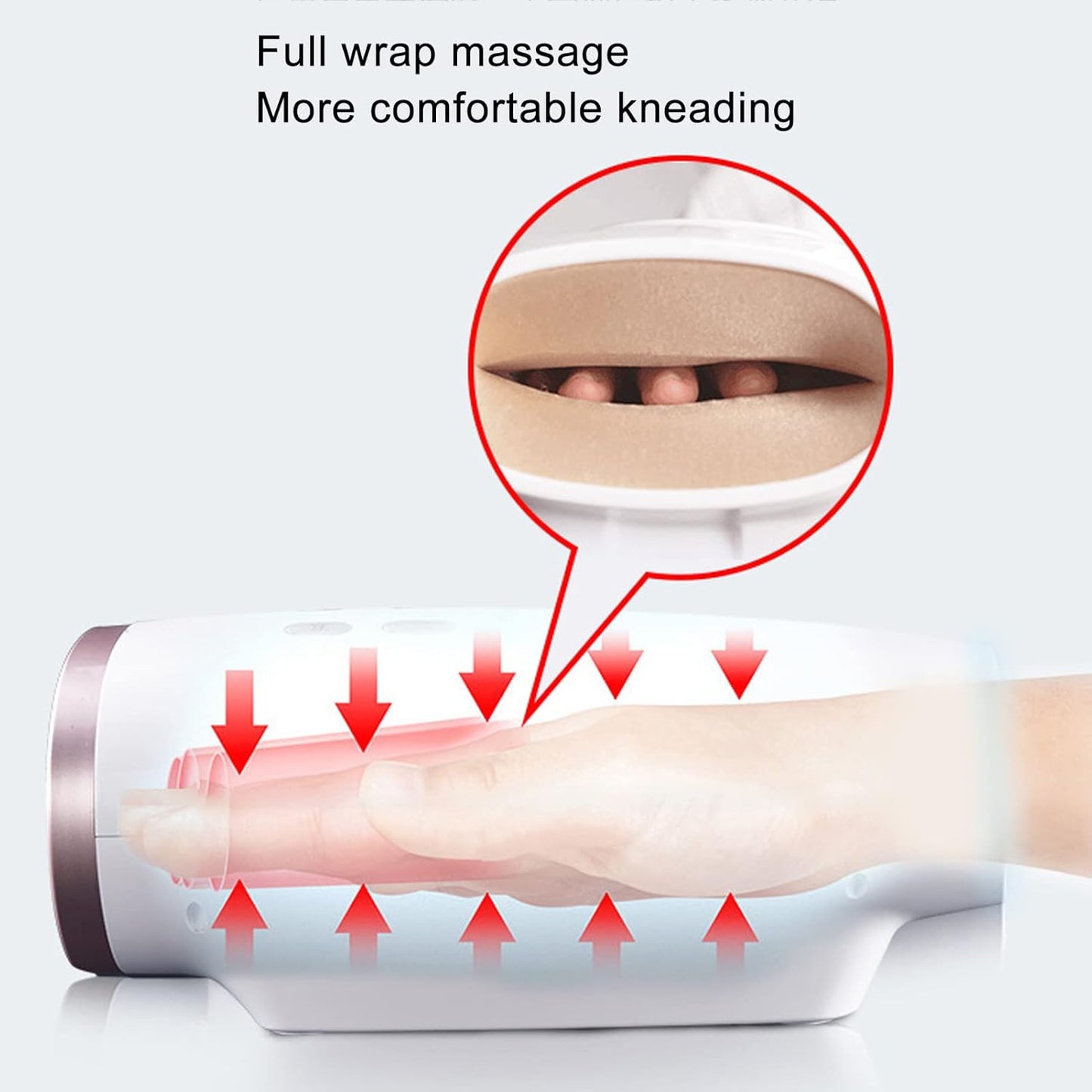 All-Round Hand Massager with 46℃ heating airbag massage