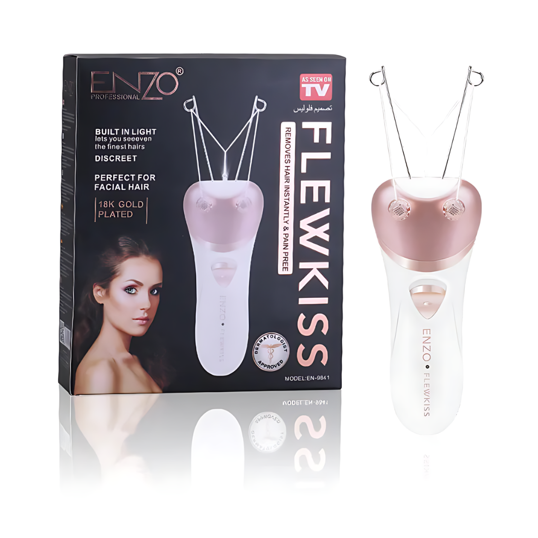 ENZO EN-9841 female cotton thread epilator and electric shaver for hair removal.